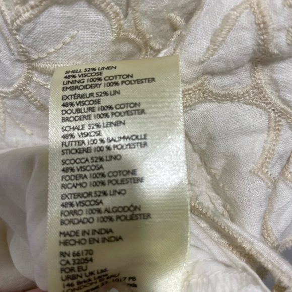 Anthropologie The Lainie High-Neck Lace Cutwork Blouse Size Medium - Picture 10 of 12